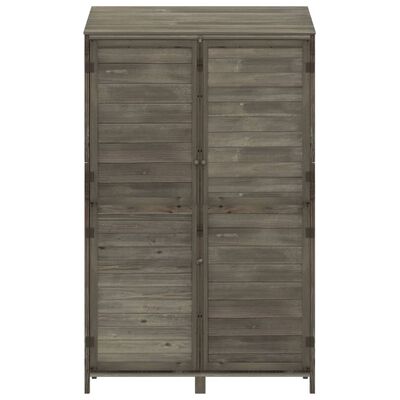 vidaXL Garden Shed Anthracite 40.2"x20.5"x68.7" Solid Wood Fir