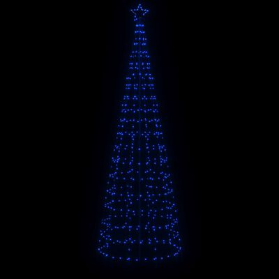 vidaXL Christmas Tree Light with Spikes 570 LEDs Blue 118.1"