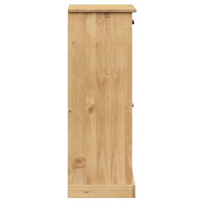 vidaXL Shoe Cabinet VIGO 23.6"x13.8"x37.8" Solid Wood Pine