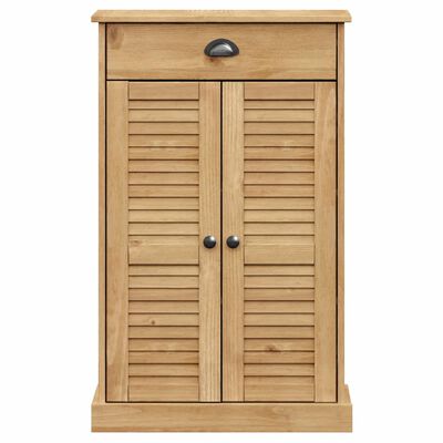 vidaXL Shoe Cabinet VIGO 23.6"x13.8"x37.8" Solid Wood Pine