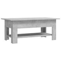 vidaXL Coffee Table Concrete Gray 40.2"x21.7"x16.5" Engineered Wood