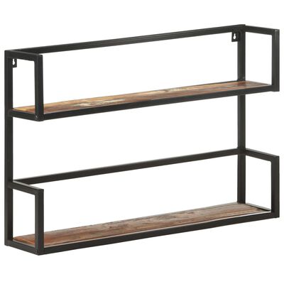 vidaXL Wall Shelf 35.4"x7.9"x23.6" Solid Reclaimed Wood