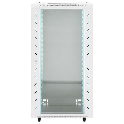 vidaXL 22U Network Cabinet 19" IP20 Gray 23.6"x23.6"x47.2"