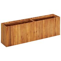 vidaXL Garden Raised Bed 59"x11.8"x19.6" Solid Acacia Wood