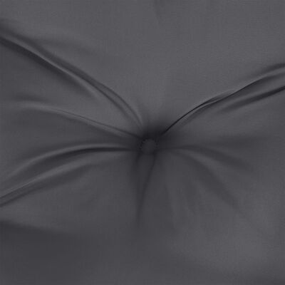 vidaXL Round Cushion Anthracite Ø 39.4"x4.3" Oxford Fabric