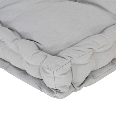 vidaXL Pallet Floor Cushion Cotton 47.2"x31.5"x3.9" Gray