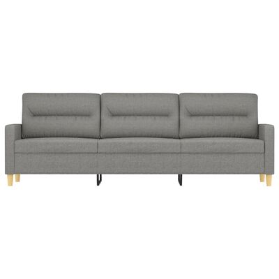 vidaXL 3-Seater Sofa Dark Gray 82.7" Fabric