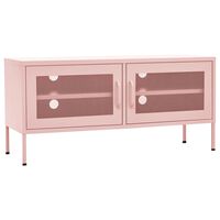 vidaXL TV Stand Pink 41.3"x13.8"x19.7" Steel