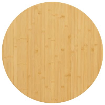 vidaXL Table Top Ø23.6"x1.6" Bamboo