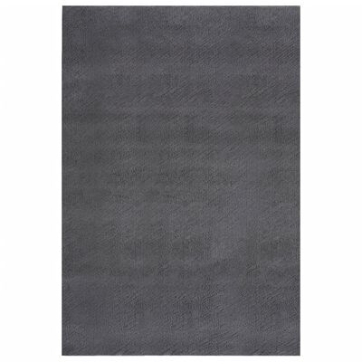 vidaXL Shaggy Rug Anthracite 8'x11' Polyester