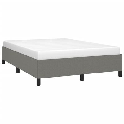 vidaXL Bed Frame Dark Gray 59.8"x79.9" Queen Fabric