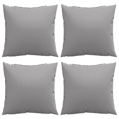 vidaXL Sofa Cushions 4 pcs Gray 15.7"x15.7" Fabric