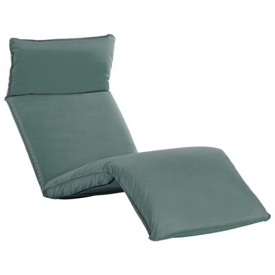 vidaXL Foldable Sunlounger Oxford Fabric Gray