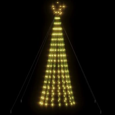 vidaXL Christmas Tree Light Cone 275 LEDs Warm White 70.9"