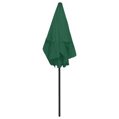 vidaXL Beach Parasol Green 70.9"x47.2"