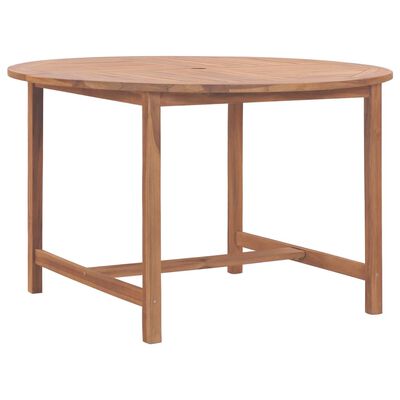 vidaXL Patio Table 47.2"x29.9" Solid Teak Wood