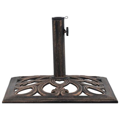 vidaXL Umbrella Base Bronze 26.5 lbs 19.3" Cast Iron