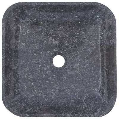 vidaXL Sink Gray 15.7"x15.7"x3.9" Marble