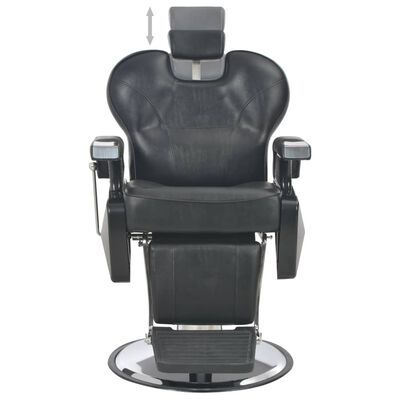 vidaXL Barber Chair Black 28.3"x26.8"x38.6" Faux Leather