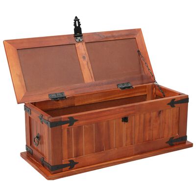 vidaXL Storage Chest 23.6"x9.8"x8.7" Solid Acacia Wood