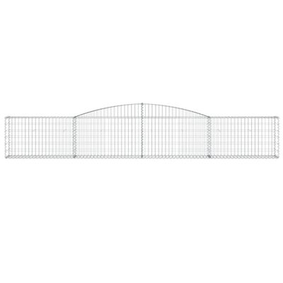 vidaXL Arched Gabion Baskets 20 pcs 157.5"x11.8"x23.6"/31.5" Galvanized Iron