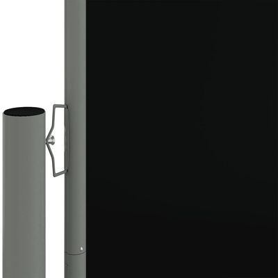 vidaXL Retractable Side Awning Black 46.1"x472.4"