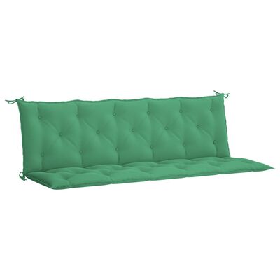 vidaXL Garden Bench Cushion Green 70.9"x(19.7"+19.7")x2.8" Oxford Fabric