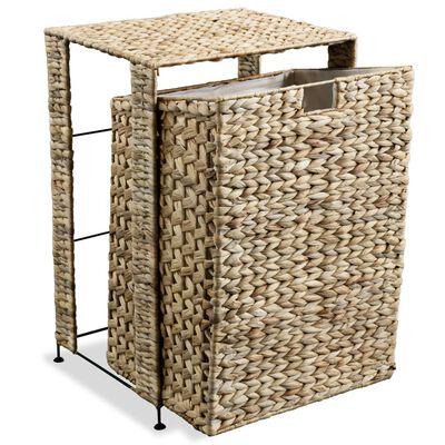 vidaXL Laundry Basket 17.3"x13.4"x25.2" Water Hyacinth