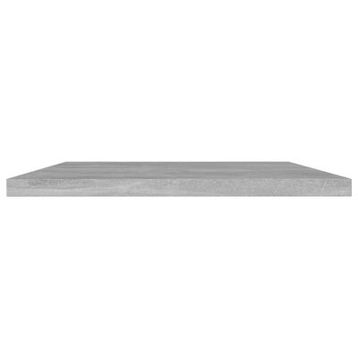 vidaXL Bookshelf Boards 4 pcs Concrete Gray 23.6"x7.9"x0.6" Engineered Wood