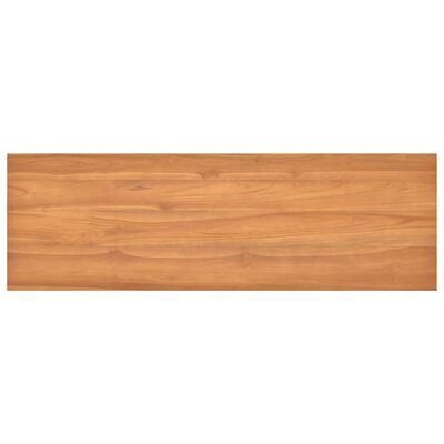 vidaXL Desk 55.1"x17.7"x29.5" Solid Teak Wood