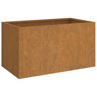 vidaXL Planter 24.4"x15.7"x15.4" Corten Steel