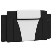 vidaXL Headboard Cushion Black and White 39.4" Faux Leather