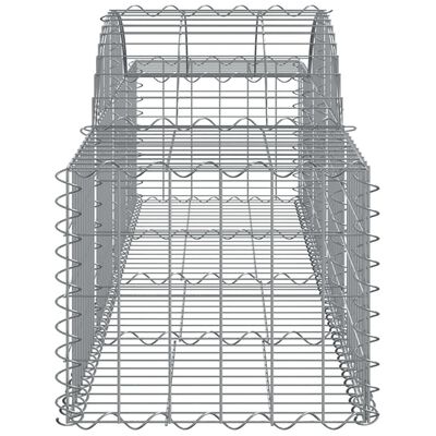 vidaXL Arched Gabion Baskets 30 pcs 78.7"x19.7"x15.7"/23.6" Galvanized Iron