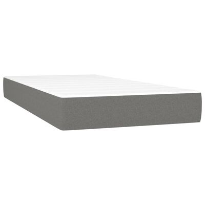 vidaXL Pocket Spring Bed Mattress Dark Gray 39.4"x79.9"x7.9" Twin XL Fabric