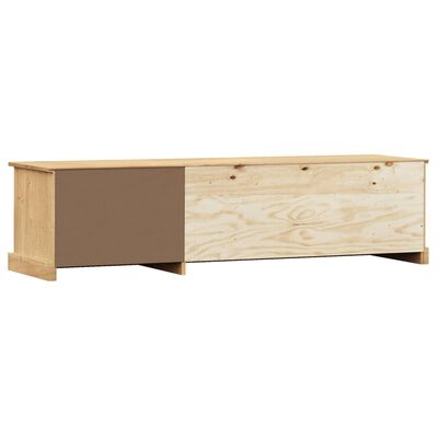 vidaXL TV Stand VIGO 61.4"x15.7"x15.7" Solid Wood Pine