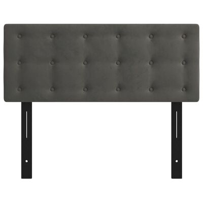 vidaXL Headboard Dark Gray 39.4"x2"x30.7"/34.6" Velvet