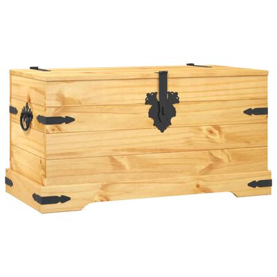 vidaXL Storage Chest Mexican Pine Corona Range 35.8"x19.5"x18.5"