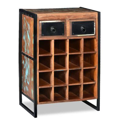 vidaXL Wine Rack for 16 Bottles Solid Reclaimed Wood