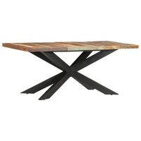 vidaXL Dining Table 70.9"x35.4"x29.9" Solid Reclaimed Wood