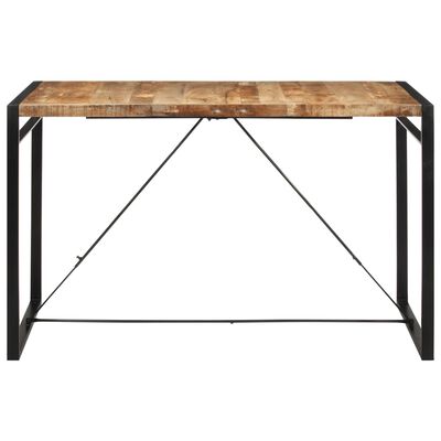 vidaXL Bar Table 68.9"x35.4"x43.3" Solid Rough Wood Mango