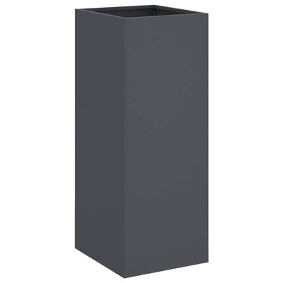 vidaXL Planter Anthracite 12.6"x11.4"x29.5" Cold-rolled Steel