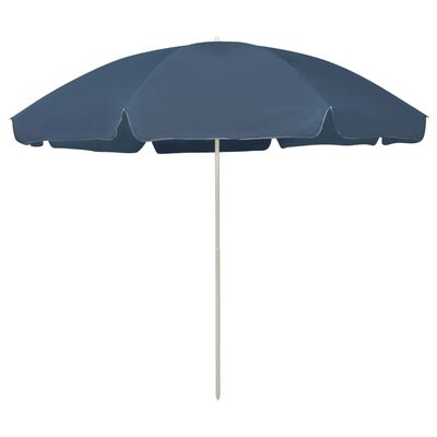 vidaXL Beach Parasol Blue 118.1"