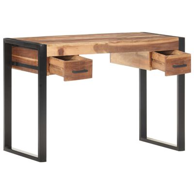 vidaXL Desk 43.3"x19.7"x29.9" Solid Wood