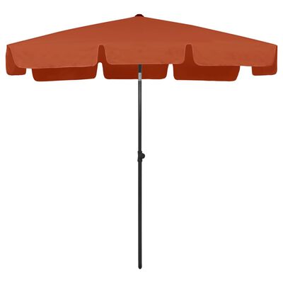 vidaXL Beach Parasol Terracotta 78.7"x49.2"