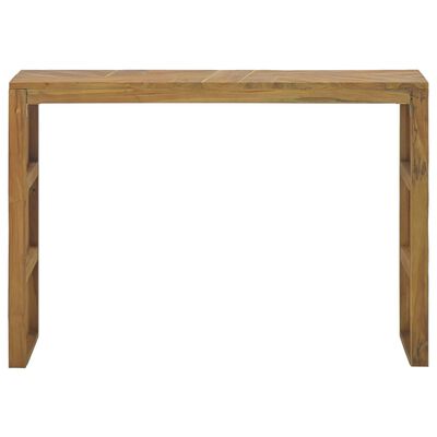 vidaXL Console Table 43.3"x13.8"x29.5" Solid Teak Wood