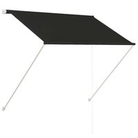 vidaXL Retractable Awning 39.4"x59.1" Anthracite