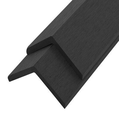 vidaXL 5 pcs Decking Angle Trims WPC 66.9" Black