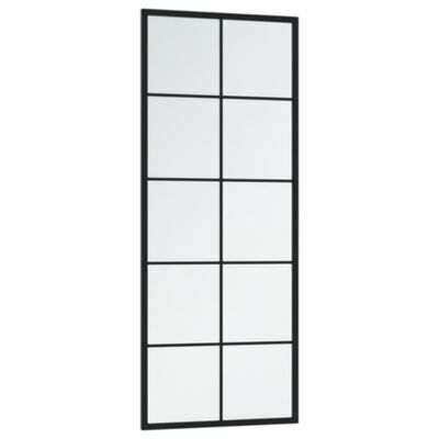 vidaXL Wall Mirror Black 39.4"x15.7" Metal