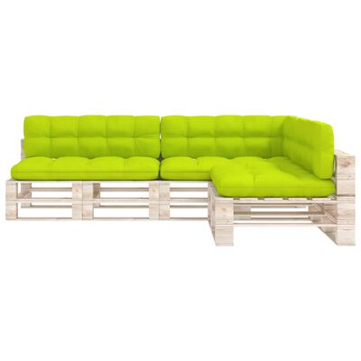 vidaXL Pallet Sofa Cushions 7 pcs Bright Green