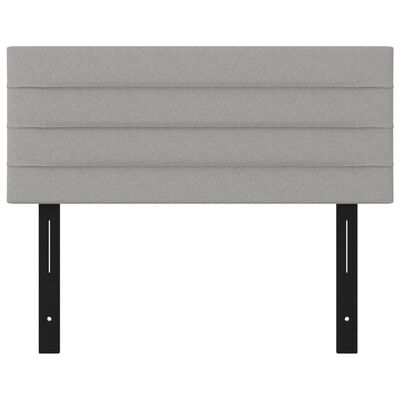 vidaXL Headboard Light Gray 39.4"x2"x30.7"/34.6" Fabric